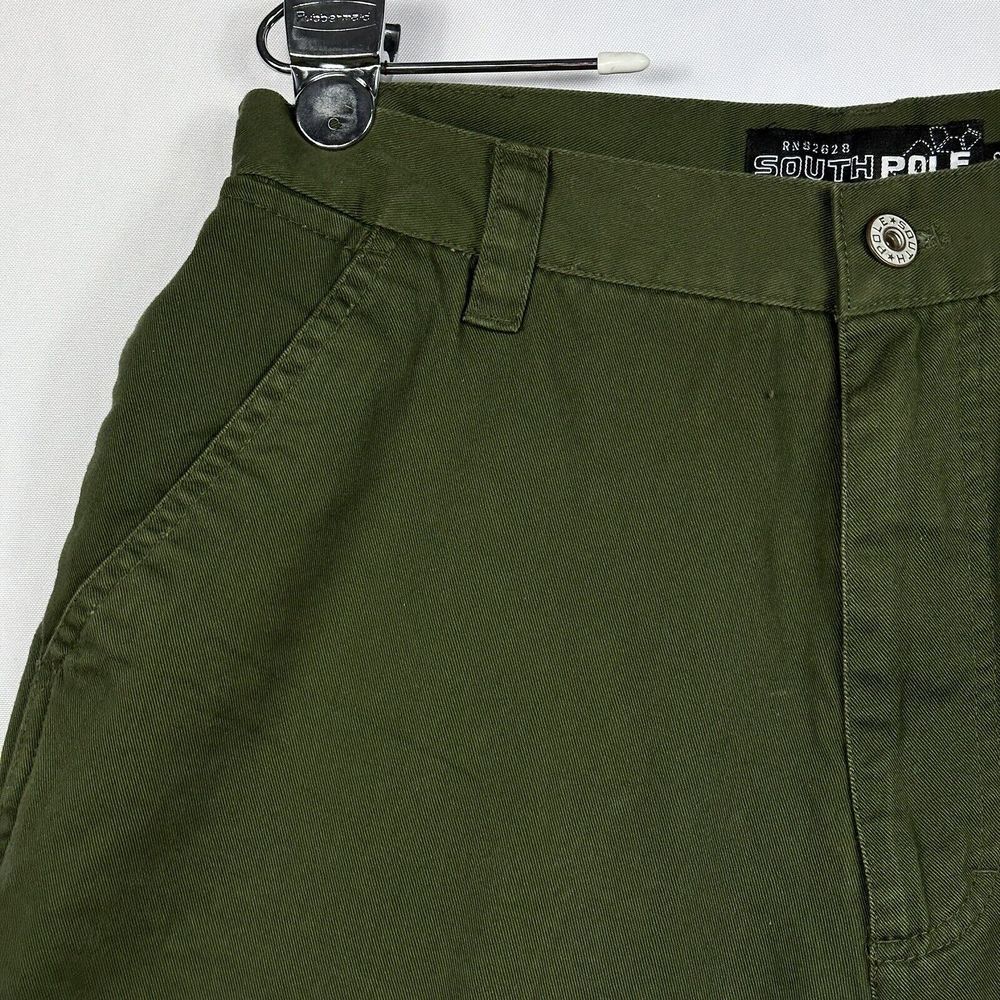 SOUTHPOLE Vintage Mens Utility Cargo Pants 32 x 30 Military Green 82628 - Picture 6 of 13